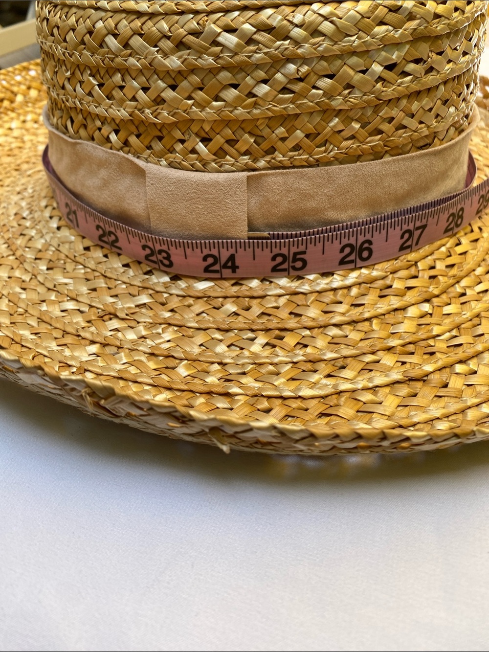 a new day Natural Straw Sun Hat with Tan Band - Picture 4 of 5
